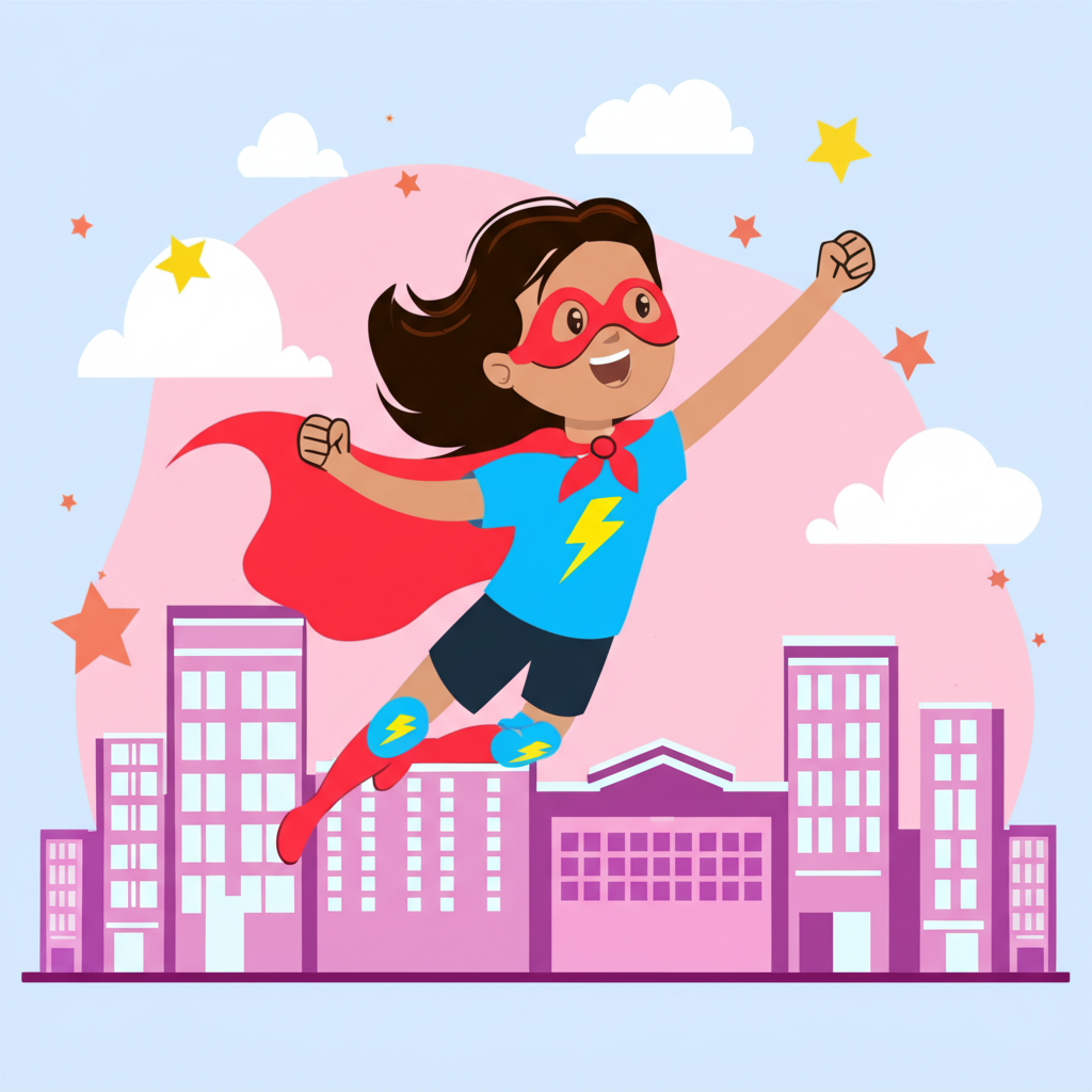 Sophia's Superhero Day